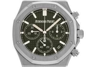 Thumbnail von Audemars Piguet Royal Oak Chronograph Green Dial Ref.26240ST.OO.1320ST.08 2023 Full Set Ungetragen </h1>