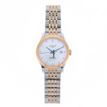 Thumbnail von Longines Record Damenuhr bicolor Record Automatik mit 13 Diamanten L2.321.5.87.7