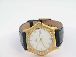  Ebel 1911 18kt Gold Quarz Herrenuhr </h1> 