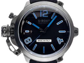 Thumbnail von U-Boat Capsule Stahl PVD Automatik Armband Leder Limitiert 50mm Ref.8806 Box&Pap. Full Set Neu