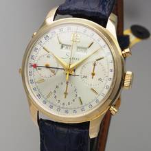 Thumbnail von Sinn Triple Date Chronograph Vintage 1960 Gold 14k/585 by Gallet RARE