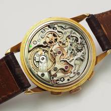 Thumbnail von Ulysse Nardin Triple Date Chronograph Vintage from around 1940 Gold 18k/750 RARE
