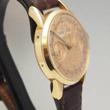 Thumbnail von Ulysse Nardin Triple Date Chronograph Vintage from around 1940 Gold 18k/750 RARE