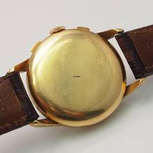 Thumbnail von Ulysse Nardin Triple Date Chronograph Vintage from around 1940 Gold 18k/750 RARE