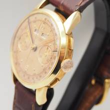 Thumbnail von Ulysse Nardin Triple Date Chronograph Vintage from around 1940 Gold 18k/750 RARE
