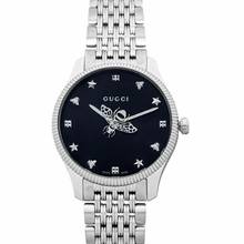  Gucci G-Timeless YA1264154 - G-Timeless Quartz Black Dial Bee Motif Unisex Watch </h1> 