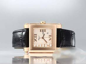 Thumbnail von Chopard Happy Sport Square Rosegold 750 275321 Diamanten Diamonds 18kt Rose Gold Mother Of Pearl </h1>