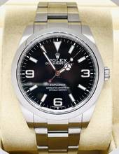 Thumbnail von Rolex Explorer Black Dial 39mm 214270 Full Set Box&papers 2016 Top Condition Discontinued First buying receipt +Service Invoice (Rolex AD Dallinger)