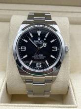 Thumbnail von Rolex Explorer Black Dial 39mm 214270 Full Set Box&papers 2016 Top Condition Discontinued First buying receipt +Service Invoice (Rolex AD Dallinger)