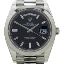 Thumbnail von Rolex Day-Date Platinum Black Baguette Dial