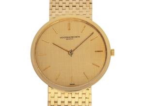  Vacheron Constantin Patrimony Ultra Thin18kt Gelbgold Handaufzug Armband 18kt Gelbgold 33mm Ref.6115 Bj.1965 orig.Box sehr gut Vintage  