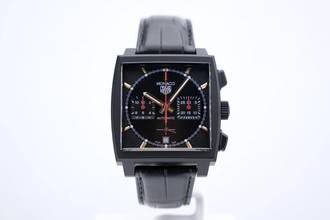 Thumbnail von TAG Heuer Monaco Calibre Heuer 02 Titanium DLC Black Dial - With Box And Papers - 24 Months Warranty CBL2180.FC6497 2022
