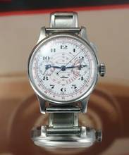 Thumbnail von Longines Mega Rare Caliber 15 Oversize steel chrono vintage no 13ZN </h1>