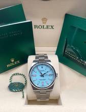 Thumbnail von Rolex Oyster Perpetual 41 Tiffany Dial NEW-UNWORN 100% white tag/green tag Box+Papers Discontinued