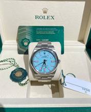 Thumbnail von Rolex Oyster Perpetual 41 Tiffany Dial NEW-UNWORN 100% white tag/green tag Box+Papers Discontinued
