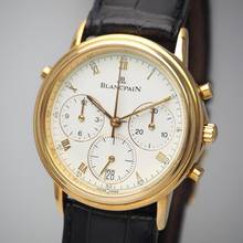 Thumbnail von Blancpain Villeret Rattrapante Chronograph 1186 Gold 18k/750 Box+Docs