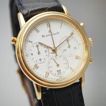 Thumbnail von Blancpain Villeret Rattrapante Chronograph 1186 Gold 18k/750 Box+Docs