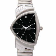  Hamilton Ventura H24411232 - Ventura Quartz Black Dial Stainless Steel Men's Watch </h1> 