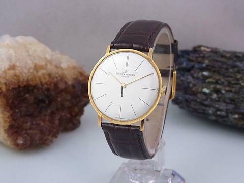 Baume & Mercier Klassik Handaufzug Ø 32 Mm Herrenuhr 750 / 18k Gold Vintage </h1>