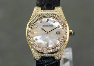 Thumbnail von Audemars Piguet Royal Oak Lady Diamond | 66797BA | Mother of Pearl dial | Yellowgold </h1>