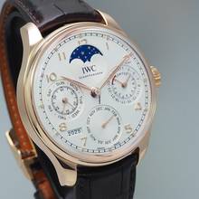 Thumbnail von IWC Portugieser Ewiger Kalender Perpetual Calendar Ref 503302 Gold 18k/750 Box+Papiere 2022 IWC warranty till 2030!!