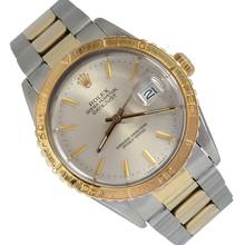  Rolex Datejust Turn-O-Graph 16253 Turn-O-Graph Thunderbird Soleil silver dial Full Set 1985’s </h1> 
