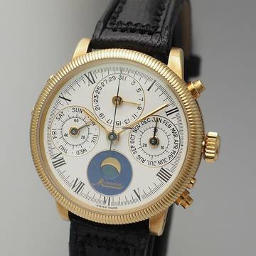  Minerva 130 Anniversary Full Calendar Moonphase chronograph Limited Edition 50 Gold 18k/750 ULTRA  