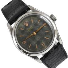 Thumbnail von Rolex Oyster 6282 galvanic Explorer dial Honeycomb black to radium very rare 1951’s