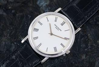 Thumbnail von Patek Philippe Calatrava 3520/00D | rare Japan delivery | Whitegold | Full Set 1979 </h1>