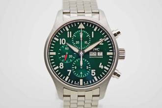 Thumbnail von IWC Fliegeruhr Chronograph Pilot Chronograph Racing Green Edition mit IWC Edelstahlarmband </h1>
