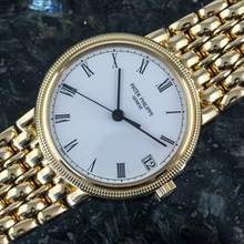 Thumbnail von Patek Philippe Calatrava 3802/200 | Gold bracelet | Certificate 1990 | Yellowgold </h1>