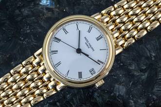 Thumbnail von Patek Philippe Calatrava 3802/200 | Gold bracelet | Certificate 1990 | Yellowgold </h1>