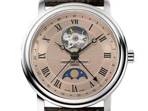 Thumbnail von Frederique Constant Classic Heart Beat Mondphase Ref.FC-335MCSALB4P26 2024 Full Set Neu