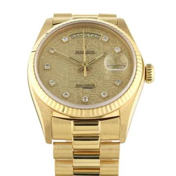  Rolex Day-Date 36 Jubilee Diamond Dial Ref.18038  