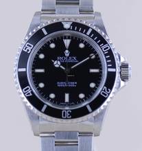 Thumbnail von Rolex Submariner (No Date) 14060 No-Date 2-Liner Tritium Oysterband 1999 Taucher B+P </h1>
