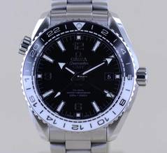 Thumbnail von Omega Seamaster Planet Ocean Co-Axial GMT Black White 43,5 mm Cal. 8906 Diver B+P </h1>