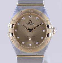 Thumbnail von Omega Constellation Ladies Lady Stahl Manhattan Champagner Diamond Dial 28mm B+P