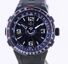 Thumbnail von Perrelet Turbine Pilot black PVD Kautschuk 48mm Automatic rar B+P </h1>