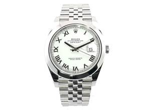 Thumbnail von Rolex Datejust 41 Ref. 126300 Oystersteel Weiß Römisch Jubile-Band </h1>