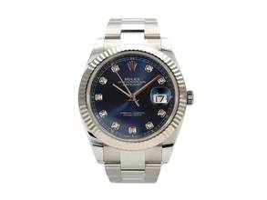 Thumbnail von Rolex Datejust 41 Edelstahl Weißgold 126334 Blau Diamant </h1>