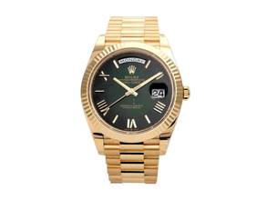 Thumbnail von Rolex Day-Date 40 18 kt Gelbgold Ref. 228238 Grün Ombre Römisch