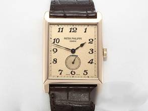 Thumbnail von Patek Philippe Gondolo 5109 R Rosegold 750 2006 Leder Handauzug 18kt Gold