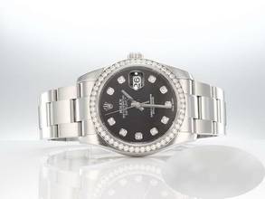 Thumbnail von Rolex Datejust 36 36mm 116244 Stahl Weissgold 750 Diamanten Automatik Stainless Steel 18kt White Gold Oyster-band Chronometer Black Dial </h1>