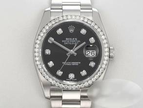 Thumbnail von Rolex Datejust 36 36mm 116244 Stahl Weissgold 750 Diamanten Automatik Stainless Steel 18kt White Gold Oyster-band Chronometer Black Dial </h1>