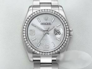  Rolex Datejust 36 36mm 116244 Stahl Weissgold 750 Wave-dial Diamanten Automatik Stainless Steel 18kt White Gold Oyster-band Chronometer </h1> 