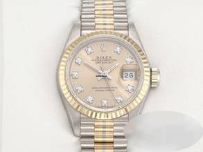 Thumbnail von Rolex Lady-Datejust Weissgold Rosegold Gelbgold 750 Diamanten Automatik Gold </h1>