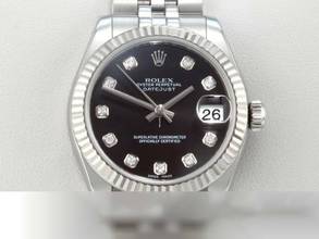 Thumbnail von Rolex Datejust 31 31mm 178274 2011 Stahl Weissgold 750 Diamanten Automatik Stainless Steel 18k White Gold Jubilé-band Chronometer Oyster Black Dial </h1>