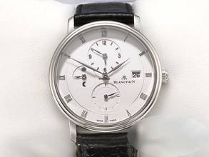 Thumbnail von Blancpain Villeret Time Zone 6260-3442 Platin 950 Automatik Platinum White Dial </h1>