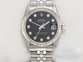 Thumbnail von Rolex Datejust 31 31mm Medium Stahl Weissgold 750 Diamanten 2001 Automatik Gold Stainless Steel 18kt White Gold Jubilé-band Chronometer Oyster Black Dial </h1>