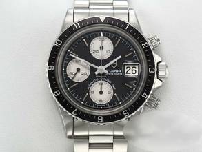 Thumbnail von Tudor Oysterdate Big Block Chronograph 94210 Automatik Edelstahl Chrono Stahl Steel Black Dial </h1>